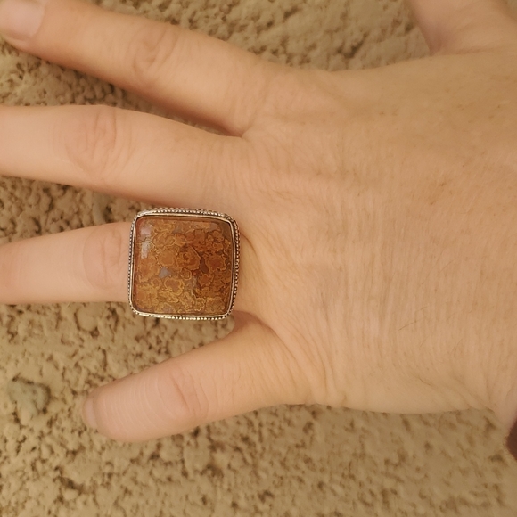 New Seam Agate 925 Silver Ring. - Picture 12 of 16